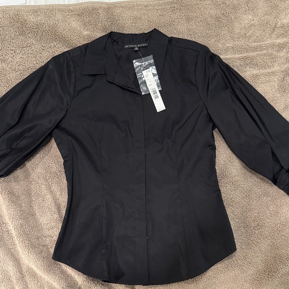 ANTONIO MELANI Tops - ANTONIO MELANI Classic Black Blouse